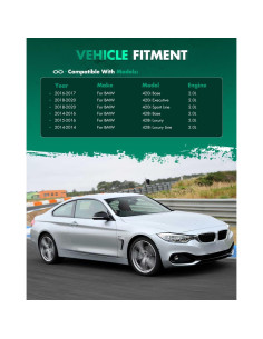 Alerón SCITOO para BMW F32 4-Serie Coupe 2014-2019 Negro Mate 2