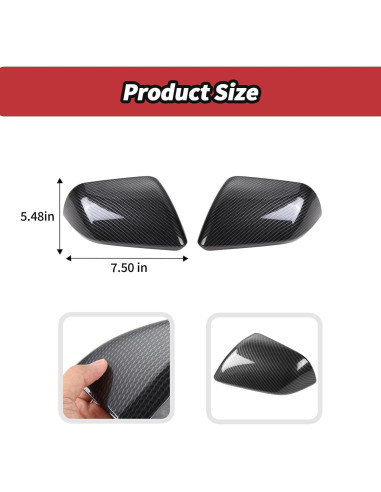 Cubierta de Espejo JeCar Fibra de Carbono Ford Mustang 2015-2023