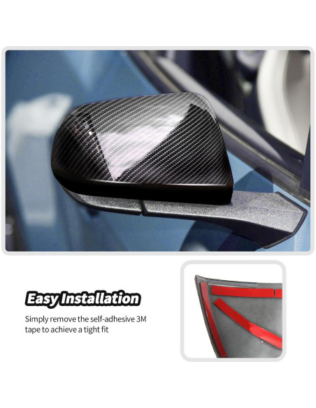 Cubierta de Espejo JeCar Fibra de Carbono Ford Mustang 2015-2023