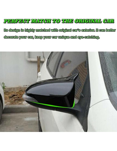 Cubiertas de Espejo Retrovisor BOYOUS ABS para Toyota Corolla 2014-2019