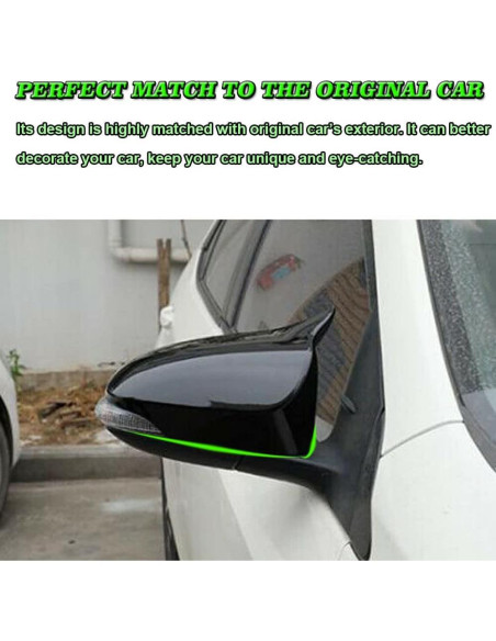 Cubiertas de Espejo Retrovisor BOYOUS ABS para Toyota Corolla 2014-2019