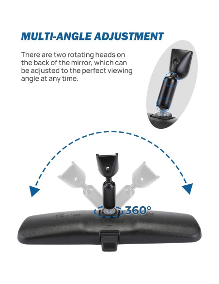 Espejo Retrovisor Antideslumbrante JOYTUTUS 10.6" Universal