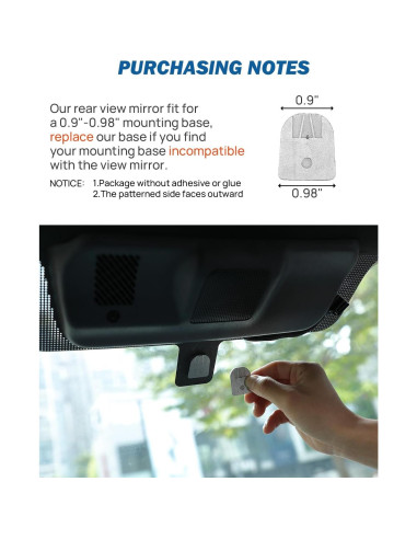 Espejo Retrovisor Antideslumbrante JOYTUTUS 10.6" Universal