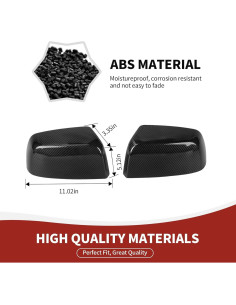 Cubierta de Espejo Retrovisor RAZPOY Fibra de Carbono Chevy/GMC 2