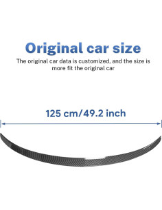 Alerón Trasero ABS Fibra de Carbono para Tesla Model Y 2025 2026 2