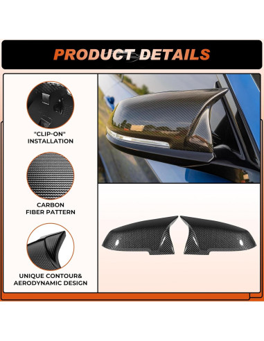 Tapa de Espejo de Fibra de Carbono ACLONG para BMW F20 F30 F34