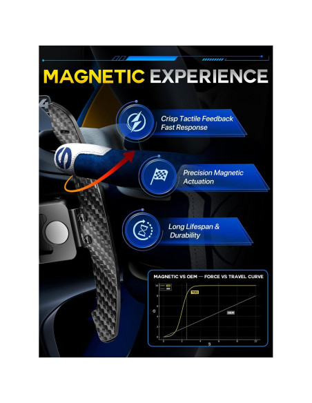 Palancas de Cambio Magnéticas TDD Estilo 10 para BMW