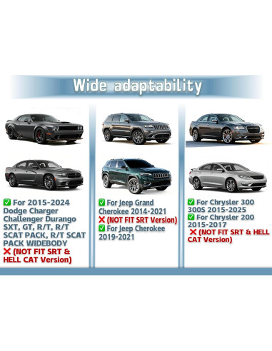 Cubierta de palanca de cambio F-LptStor para Dodge y Jeep 2014-2024