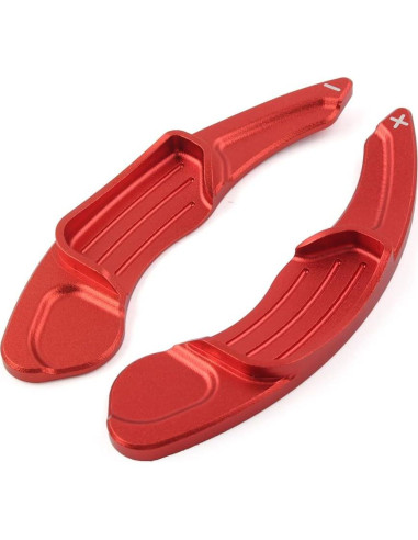 Extensión Palanca de Cambio Volante Aluminio BACAR Rojo Ford