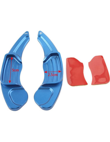 Extensión Palanca de Cambio Volante Aluminio BACAR Rojo Ford