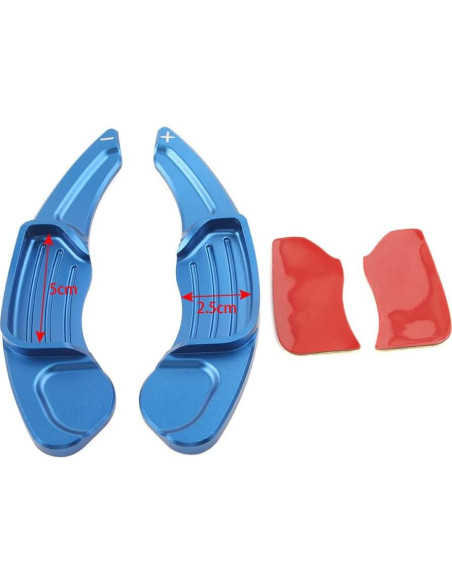 Extensión Palanca de Cambio Volante Aluminio BACAR Rojo Ford