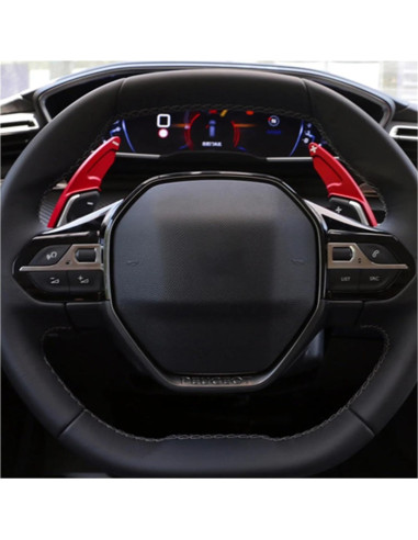 Palancas de Cambio Extensión Peugeot 208 308 508 2008 3008 5008 Plata