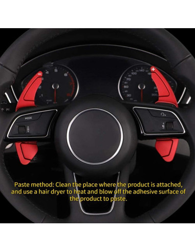 Palanca de Cambio de Volante KIMISS Rojo Brillante 2pcs