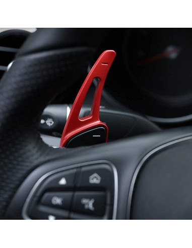 Palanca de Cambio de Volante KIMISS Rojo Brillante 2pcs