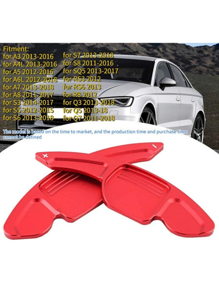 Palanca de Cambio de Volante KIMISS Rojo Brillante 2pcs