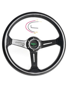 Volante de Carreras RASTP de Fibra de Carbono 345mm Universal