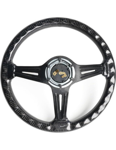 Volante de Carreras RASTP de Fibra de Carbono 345mm Universal