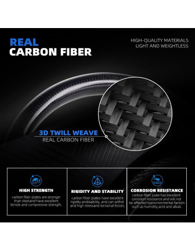 Volante de Carreras RASTP de Fibra de Carbono 345mm Universal