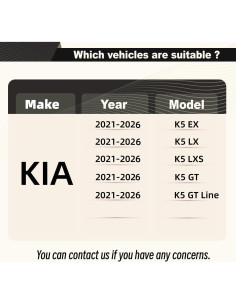 Labio Frontal Splitter STSEV01 para KIA K5 2021-2026 - 3 Piezas 2