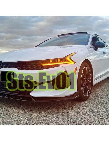 Labio Frontal Splitter STSEV01 para KIA K5 2021-2026 - 3 Piezas