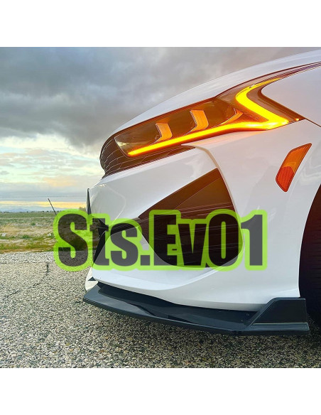 Labio Frontal Splitter STSEV01 para KIA K5 2021-2026 - 3 Piezas