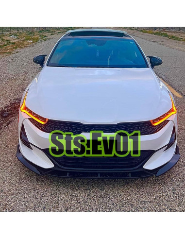 Labio Frontal Splitter STSEV01 para KIA K5 2021-2026 - 3 Piezas