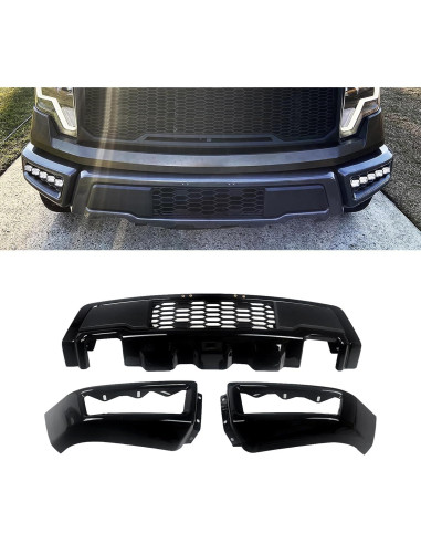 Parachoques Delantero YIGRRO F-150 2009-2014 Acero Negro