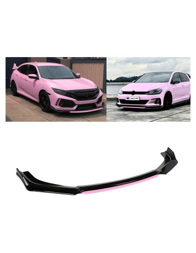 Labio de Parachoques Frontal Xotic Tech Negro/Rosa Universal