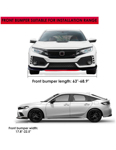 Labio de Parachoques Frontal Xotic Tech Negro/Rosa Universal