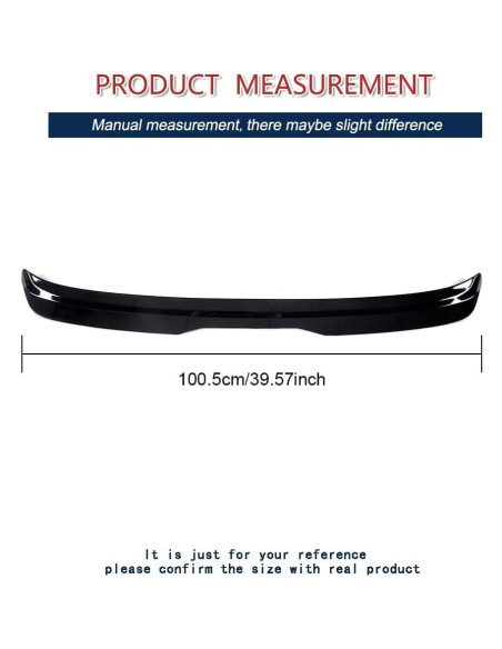 Spoiler de Techo Trasero Volkswagen Golf 7 MK7 2014-2019