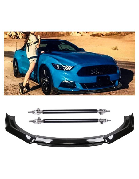 Divisores de Labio Frontal Negro DREAMIZER para Autos Universales