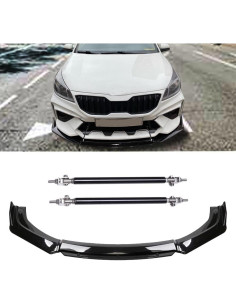 Divisores de Labio Frontal Negro DREAMIZER para Autos Universales 2