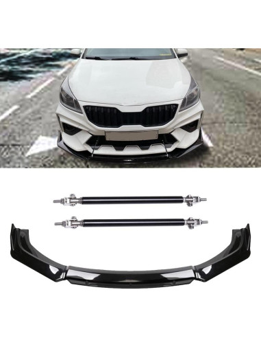 Divisores de Labio Frontal Negro DREAMIZER para Autos Universales