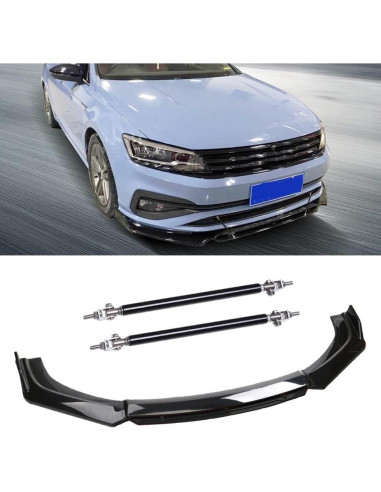 Divisores de Labio Frontal Negro DREAMIZER para Autos Universales