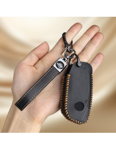Funda de llavero Godnee para BMW 2023 2024 7 Series Negro 2