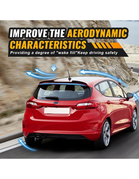 Alerón Trasero LIRU para Ford Fiesta ST-Line 2008-2017 ABS Negro