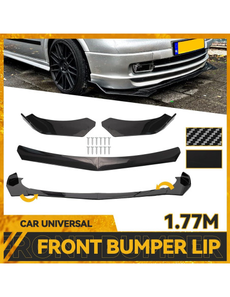 Protector de Spoiler de Labio Frontal AUTOXBERT Negro Universal