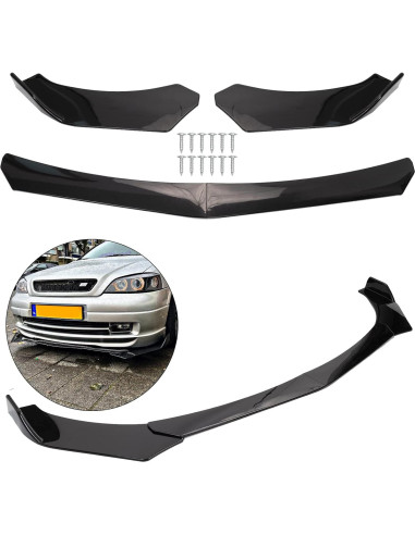 Protector de Spoiler de Labio Frontal AUTOXBERT Negro Universal