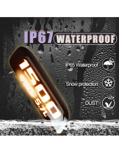 Luz de Marcador Lateral LED GEEGEETOP para Dodge RAM 1500 2019-2024