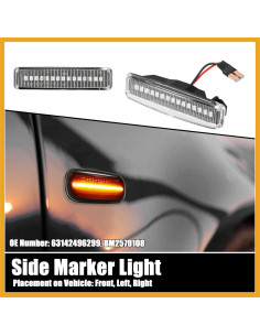 Luces de Marcador Lateral LED Partuto para BMW 528I 540I M5 2