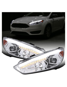 Faros Proyector LED Ronnin para Ford Focus 2015-2018 - Cromo