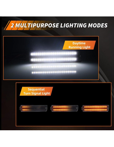 Luz de Marcador de Giro LED MOTRUM para V-W Golf Mk2 A2 1990-1992