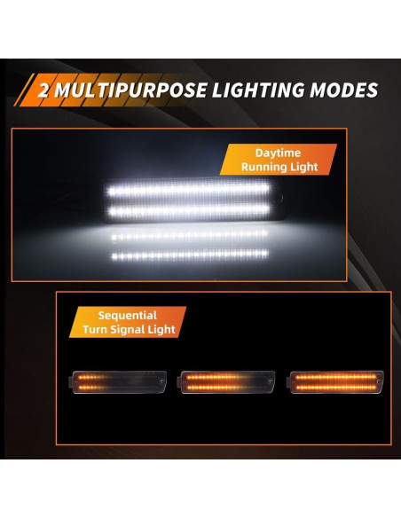 Luz de Marcador de Giro LED MOTRUM para V-W Golf Mk2 A2 1990-1992