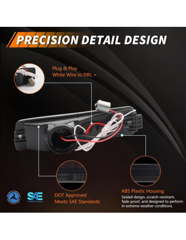 Luz de Marcador de Giro LED MOTRUM para V-W Golf Mk2 A2 1990-1992
