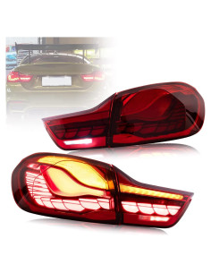 Luces Traseras OLED VLAND para BMW M4 GTS 2014-2020 Rojas