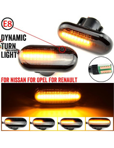 Luces de Marcador Lateral LED QKLsudua para Dacia Renault 2