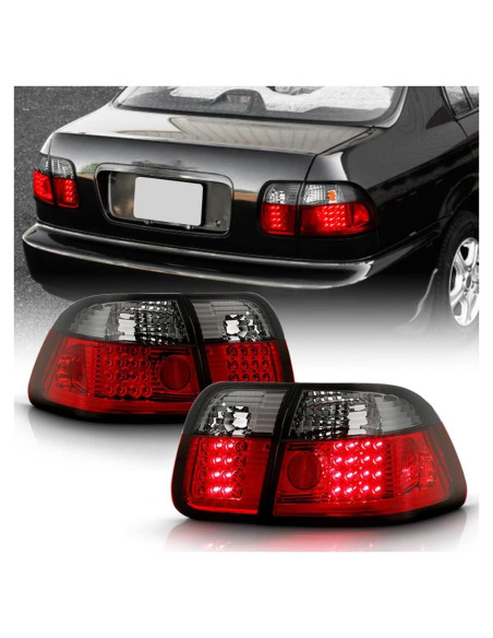 Luces Traseras LED Ahumadas ACANII para Honda Civic 1996-1998
