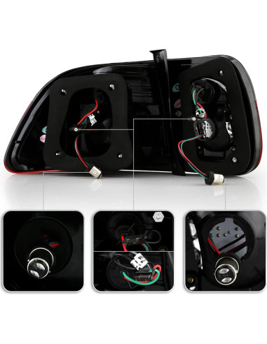 Luces Traseras LED Ahumadas ACANII para Honda Civic 1996-1998