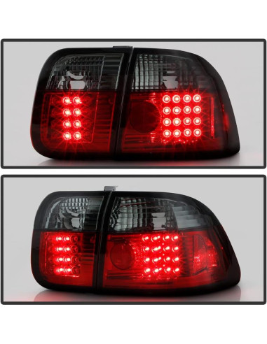 Luces Traseras LED Ahumadas ACANII para Honda Civic 1996-1998