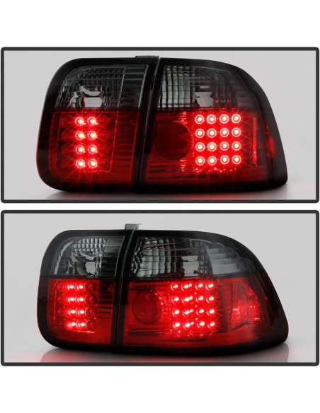 Luces Traseras LED Ahumadas ACANII para Honda Civic 1996-1998